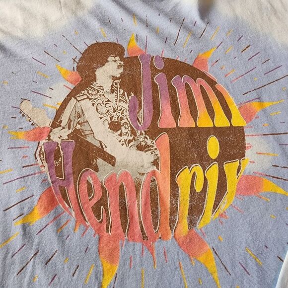 Authentic Hendrix Blue Long Sleeve Tshirt Graphics Size Medium New With Tags - Picture 3 of 6